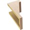 Ekena Millwork 6"W x 6"D x 12"H Wide Burlington Rough Cedar Woodgrain TimberThane Corbel, Primed Tan CORUR06X06X12BURRCPR - alternate 6